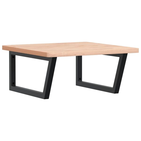 vidaXL Lentyna praustuvui, plienas ir bukmedžio medienos masyvas