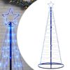 vidaXL LED Kalėdų eglutė 200 LED Mėlyna 180 cm