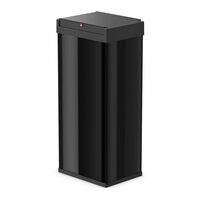 Hailo Šiukšliadėžė Big-Box Swing, juodos spalvos, 52l, XL dydžio