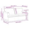 vidaXL Sofa Tamsiai pilka 142 x 80 x 85 cm audinys