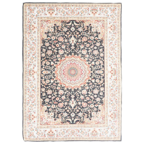 vidaXL Kilimas, įvairiaspalvis, 140x200cm, poliesteris, su ra&scaron;tais