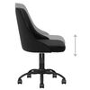 vidaXL Pasukamos valgomojo kėdės, 6vnt., juodos spalvos, aksomas