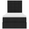 vidaXL Lova su daiktų laikymo vieta ir LED su LED Juoda 100 x 200 cm