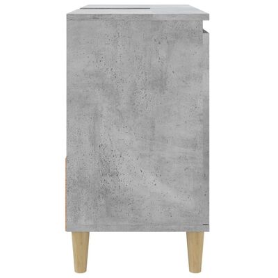 vidaXL Vonios kambario spintelė, betono pilka, 65x33x60cm, mediena