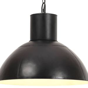 vidaXL Pakabinamas &scaron;viestuvas, juodas, 48cm, 25W, apskritas, E27