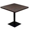vidaXL Bistro stal., MDF ir plien., kvadr., 80x80x75cm, tams. uos. sp.