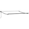 vidaXL I&scaron;traukiama markizė Juoda 350 x 250 cm Poliesteris ir aliuminis