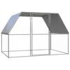 vidaXL Narvas vi&scaron;čiukams, sidabrinis ir pilkas, 3x2x2m, plienas