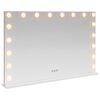 vidaXL LED makiažo veidrodis Balta 80 x 10 x 52,5 cm