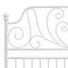 vidaXL Lovos rėmas, baltos spalvos, 120x200cm, metalas