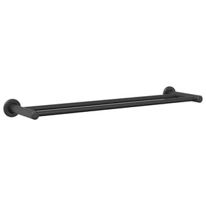 vidaXL Rank&scaron;luosčių stovas Juoda 61 x 14,5 x 5 cm Nerūdijantis plienas