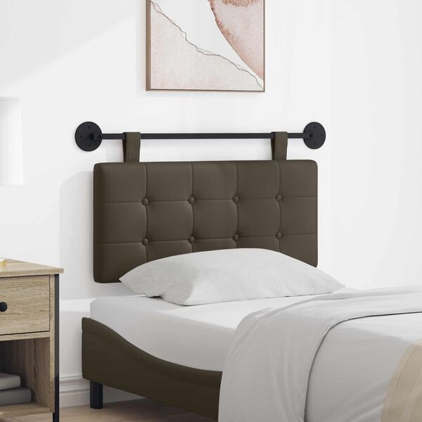 vidaXL Kabantysis galvūgalis Pilka 100 x 55 x 5 cm Dirbtinė oda