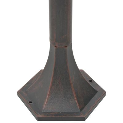 vidaXL Sodo šviestuvai, 6vnt., E27, 110cm, aliuminis, bronziniai