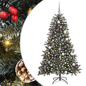 vidaXL Dirbtinė Kalėdų eglutė Žalia 180 cm PVC, plastikas ir plienas