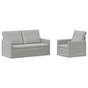 vidaXL Sofos komplektas 2 pcs Debesų pilka Audinys