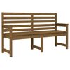 vidaXL Sodo suoliukas, medaus rudas, 159,5x48x91,5cm, pu&scaron;ies masyvas