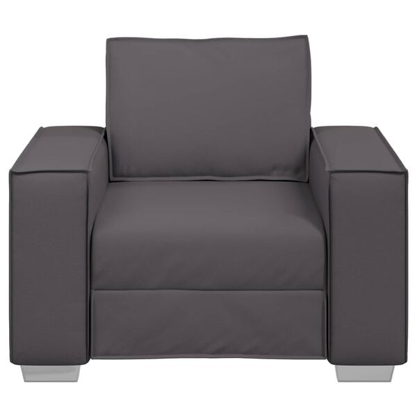 vidaXL Sofa 59cm Pilka audinys