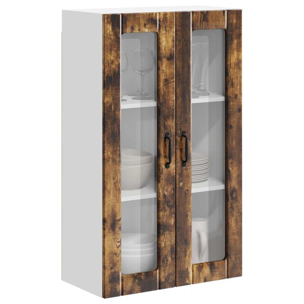 vidaXL Virtuvės sieninė spintelė Rūkyta ąžuolas 60 x 31 x 100 cm