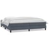 vidaXL Box Spring Lova su čiužiniu Tamsiai pilka 200x210 cm Velvet