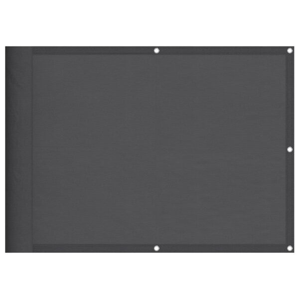vidaXL Balkono pertvara, antracito, 75x800cm, 100% poliesteris