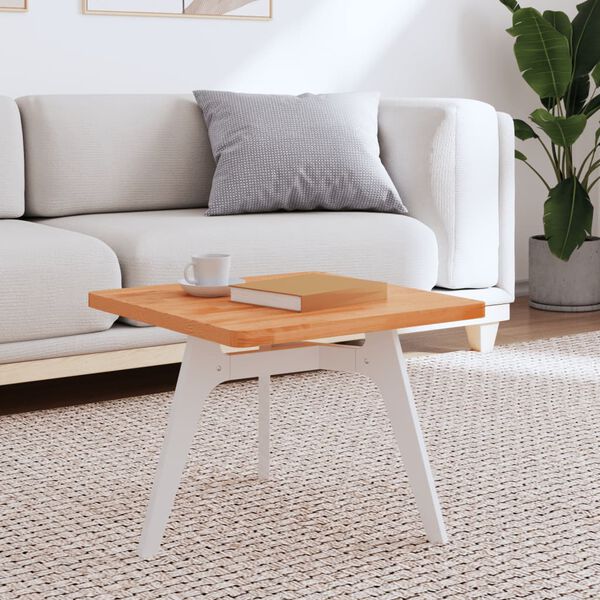 vidaXL Stalvir&scaron;is, 50x50x2,5cm, bukmedžio masyvas, kvadratinis