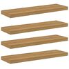 vidaXL Sieninė lentyna Sieninis 4 vnt. Ruda 90 x 23,5 x 3,8 cm