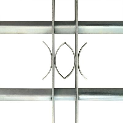 Reguliuojama apsauginė grotelė langams su 2 skersiniais, 500-650mm