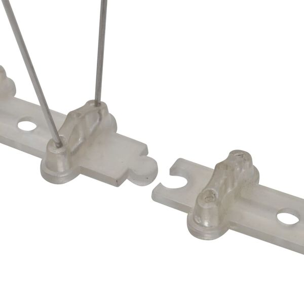 vidaXL Smaigų rinkinys nuo paukščių ir balandžių, 6 vnt., 2 eilės, 3m