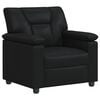 vidaXL Sofa Juoda 91 x 85 x 93 cm Dirbtinė oda