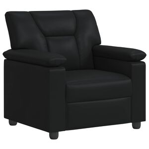 vidaXL Sofa Juoda 91 x 85 x 93 cm Dirbtinė oda