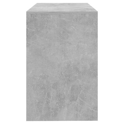 vidaXL Rašomasis stalas, betono pilkos spalvos, 101x50x76,5cm, MDP