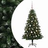 vidaXL Dirbtinė Kalėdų eglutė su burbulais 150 cm 150 LED &Scaron;ilta balta