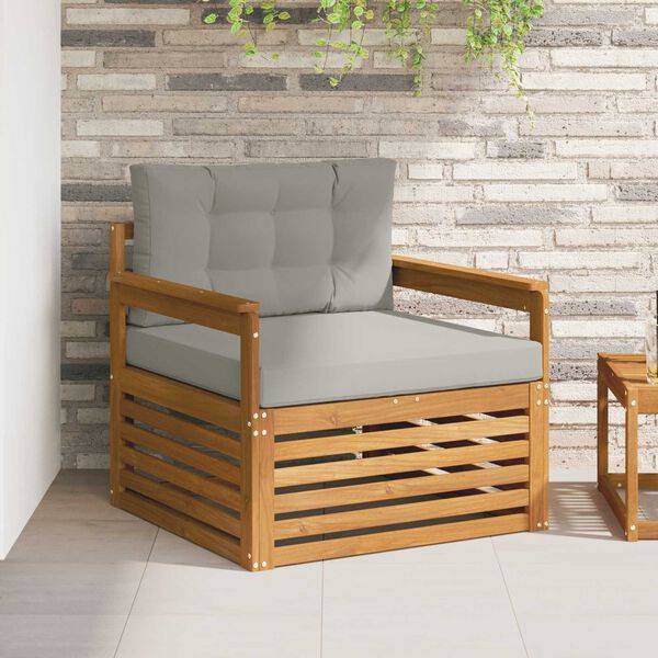 vidaXL Lauko sofos komplektas Tvirta akacijos mediena ir poliesteris