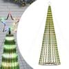 vidaXL LED Kalėdų eglutė 688 LED Spalvingi 300 cm