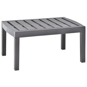vidaXL Sodo stalas, moka spalvos, 78x55x38cm, plastikas