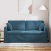 vidaXL Sofa Mėlyna 158 x 78 x 80 cm Aksomas