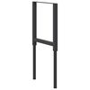 vidaXL Darbastalio rėmai, 2vnt., juodi, 55x(69-95,5)cm, metalas