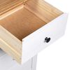 vidaXL Šoninė spintelė Panama, balta, 46x40x89cm, pušies mediena