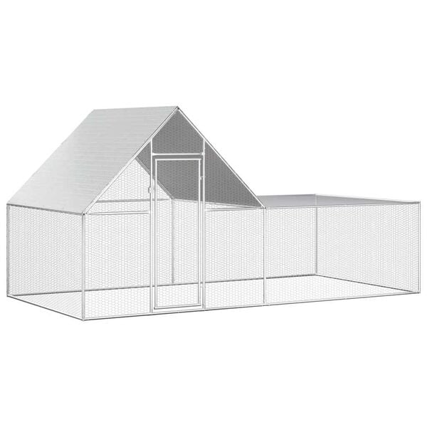vidaXL Voljeras vi&scaron;čiukams, 4x2x2m, galvanizuotas plienas