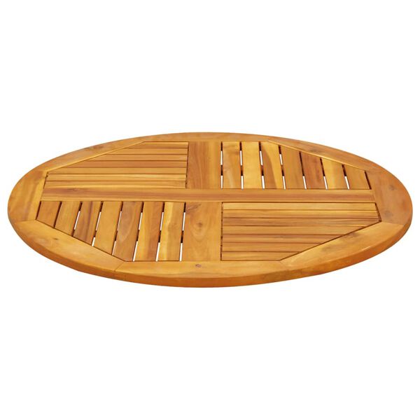 vidaXL Stalviršis, skersmuo 80x2,2cm, akacijos masyvas, apskritas