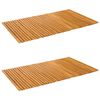 vidaXL Badematte 2 vnt. Natūrali 100 x 60 cm Kietos akacijos mediena