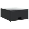 vidaXL Sodo poilsio baldų komplektas su pag., 4d., juod. sp., polir.