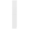 vidaXL Vitrininė spintelė, balta, 82,5x30,5x185cm, apdirbta mediena