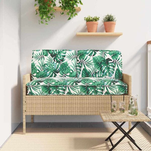 vidaXL Pagalvių komplektas Lapelis 3 pcs Lapų ra&scaron;tas Oksfordo audinys