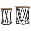 vidaXL Kavos staliukas 2 pcs Amatininkų ąžuolas 50 x 50 x 50 cm