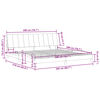 vidaXL Lovos rėmas su LED be čiužinio, Hanko, rožinės spalvos, 200x200cm, aksomas