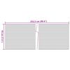 vidaXL Sodo pertvaros, 10vnt., šviesiai pilkos, 252,5x19cm, PVC