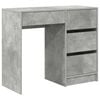vidaXL Stalas Betono pilka Apdirbta mediena 90 x 37.5 x 75 cm
