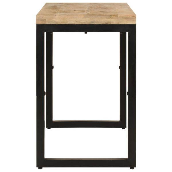 vidaXL Valgomojo stalas, 110x50x76cm, mango medienos masyvas
