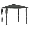 vidaXL Pavėsinė su stulpų uždangalais, antracito, 3x3x2,6m, 160g/m&sup2;